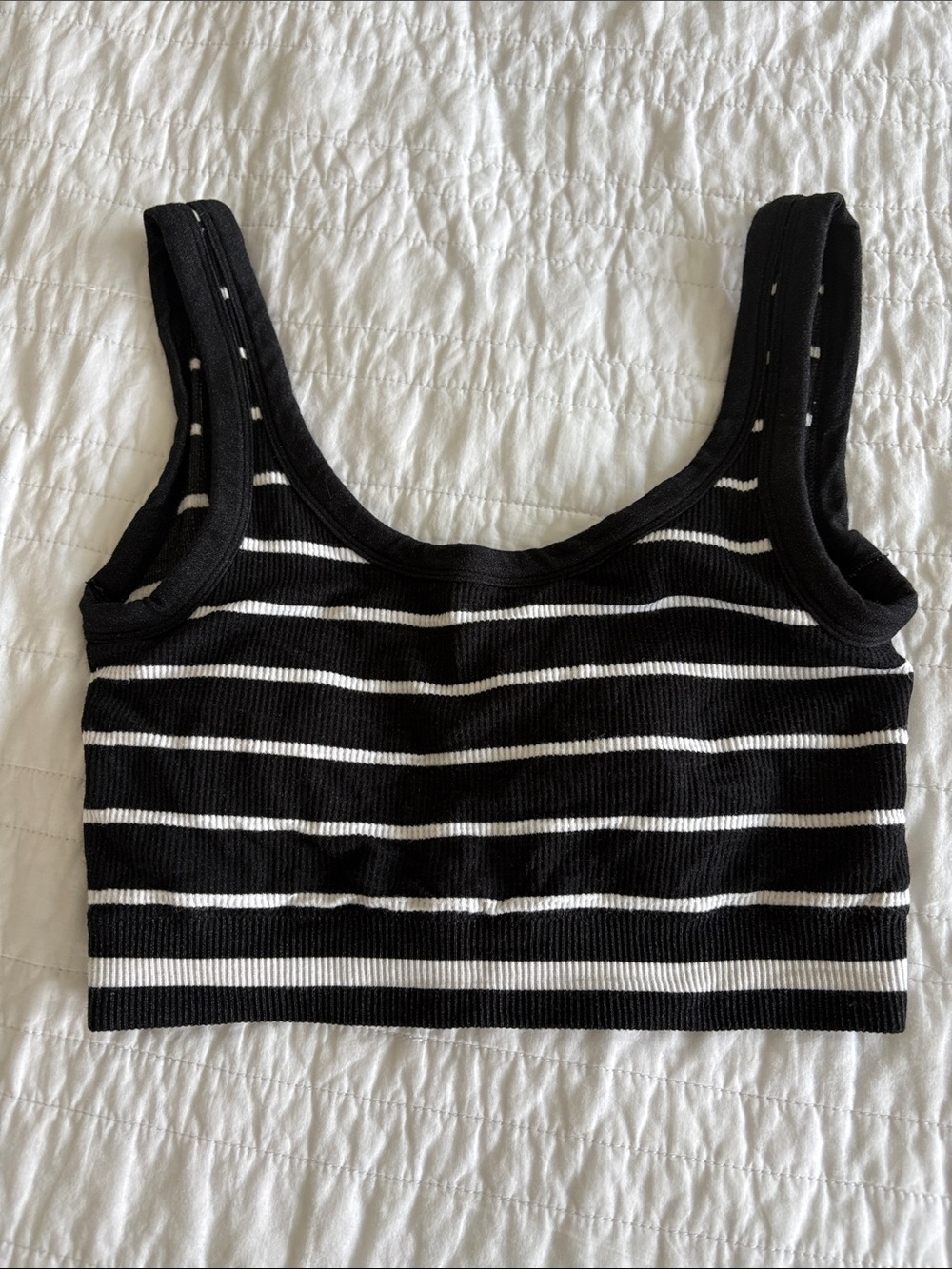 Padded Cream Yoga Bra Top